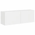 Mesa de TV Blanca con Almacenamiento, 100x30x30 cm, vidaXL