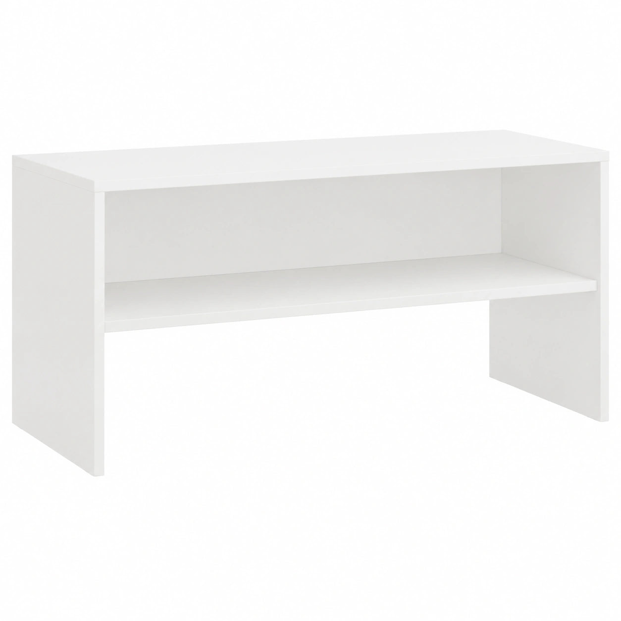 Mesa de TV Blanca de Contrachapado con Compartimentos