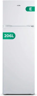 SVAN Frigor¨ªfico 2 Puertas, 206L, Tecnolog¨ªa C¨ªclica, Silencioso, Puertas Reversibles, Apertura C¨®moda, Energ¨ªa E