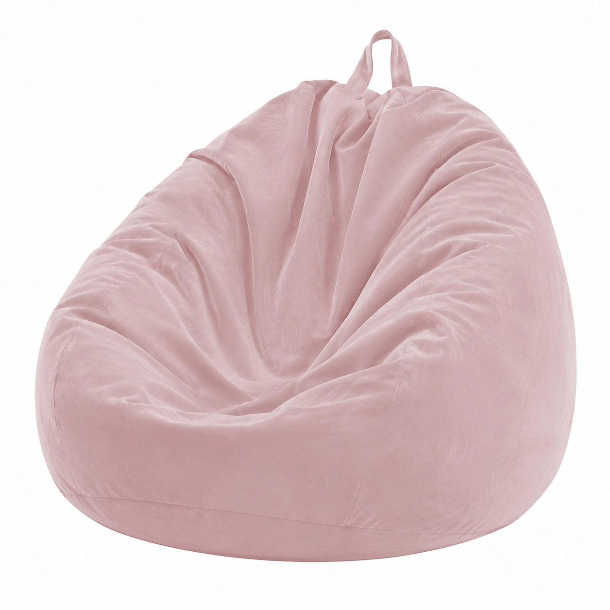 Puf de Pana Rosa para Adultos y Niños, con Asa, Tamaño 85x110cm