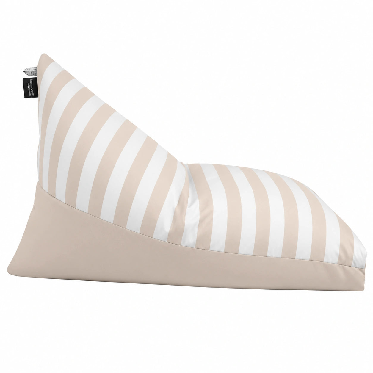HAPPERS Puff Pirámide XXL con Relleno, Asiento Ergonómico para Exterior e Interior, Estilo Mediterráneo