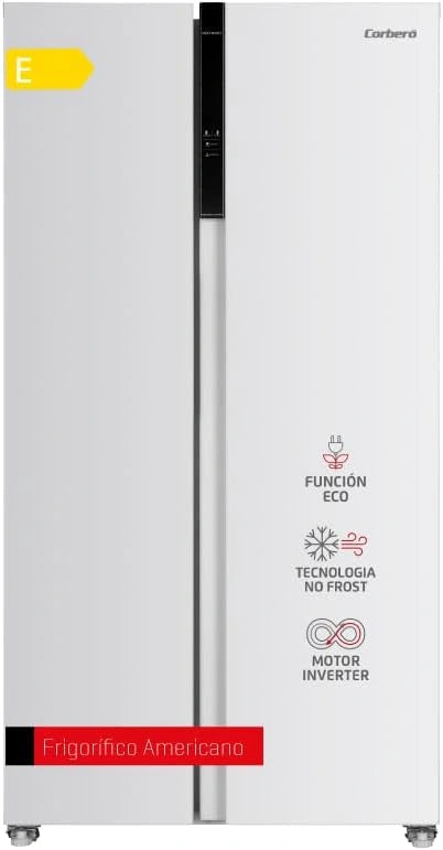 Frigor¨ªfico Americano Corber¨® 442L No Frost con Display LED y Funci¨®n ECO, Blanco