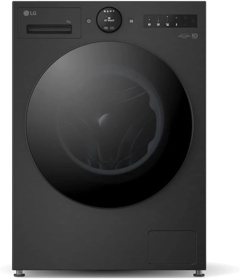Lavadora LG 9 kg 1400 rpm Negro - Modelo F4X7009TBB