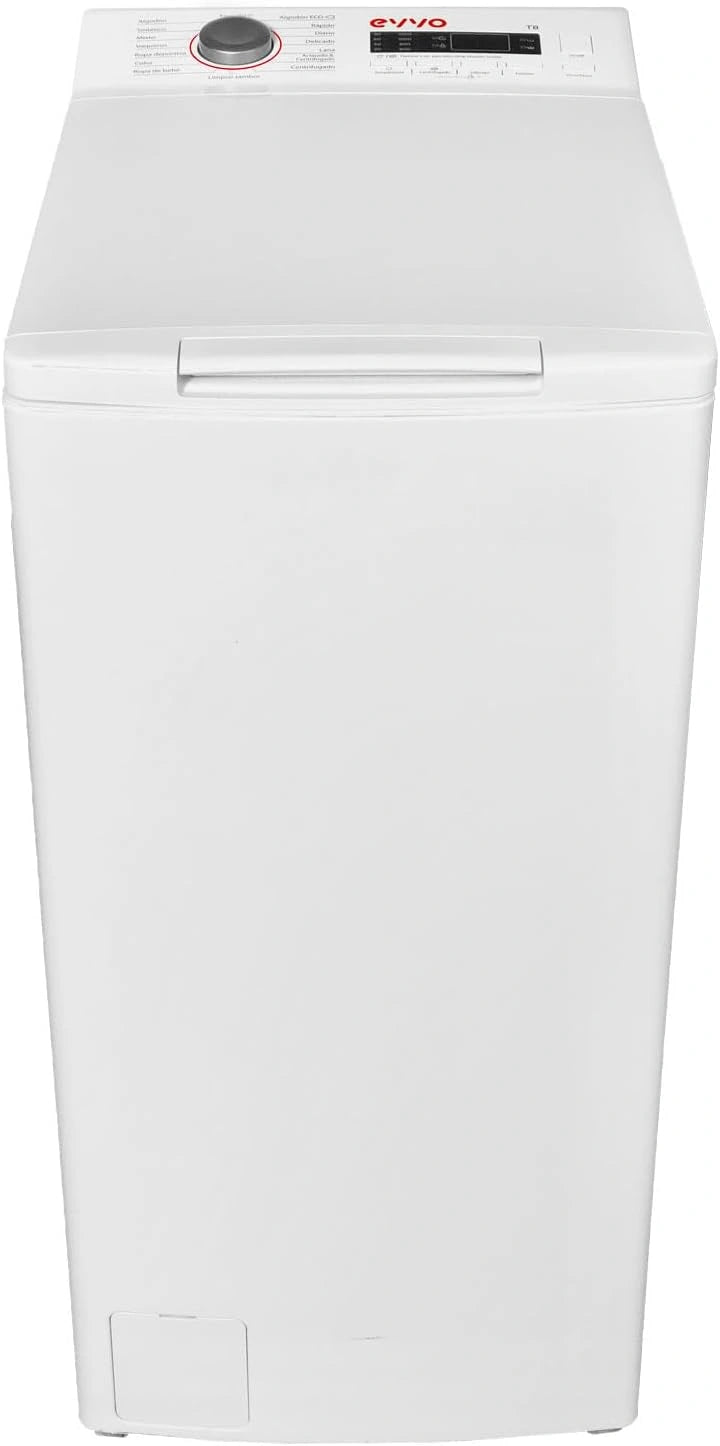 Lavadora EVVO 7,5 kg Carga Superior, Clase A, 1250 RPM, Eficiencia Energ¨¦tica, 16 Programas, Funci¨®n R¨¢pida