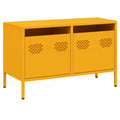 Mueble TV de Acero Mostaza 68x39x43,5 cm