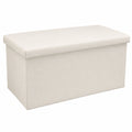 Taburete Plegable de Almacenamiento 76x38x38 cm, Soporte 300 kg