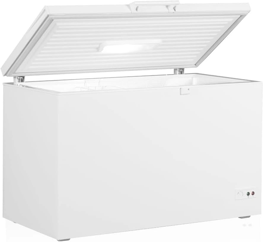 Arc¨®n Congelador Dual SOLTHERMIC 400L, Blanco, Silencioso con Luz Interior