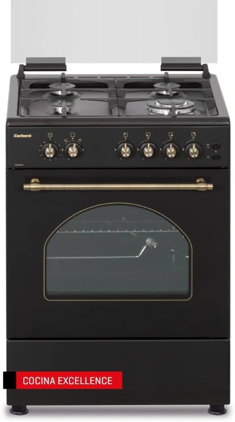 Corber¨® - Cocina de Gas Butano 60cm con Horno 55L y Funci¨®n Asador