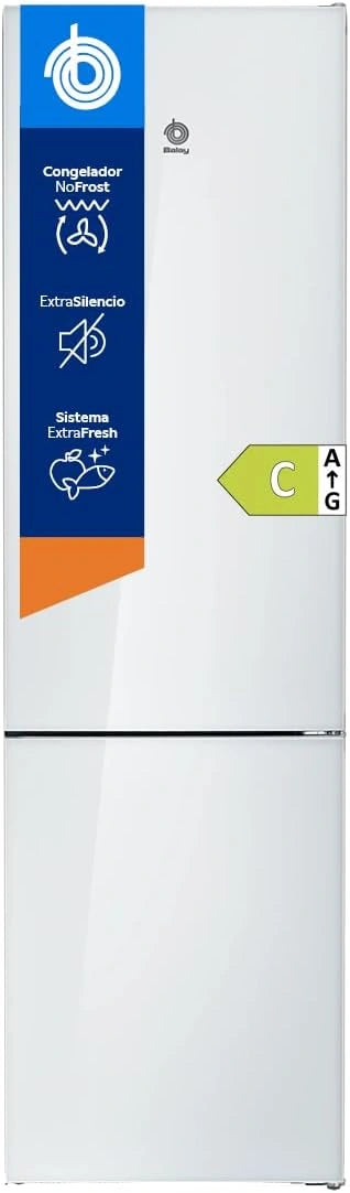 Frigor¨ªfico Combinado Balay 203 cm ExtraFresh Cristal Blanco
