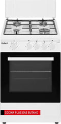 Cocina de Gas Butano Corber¨® 60 cm con Horno 55L y 4 Fuegos