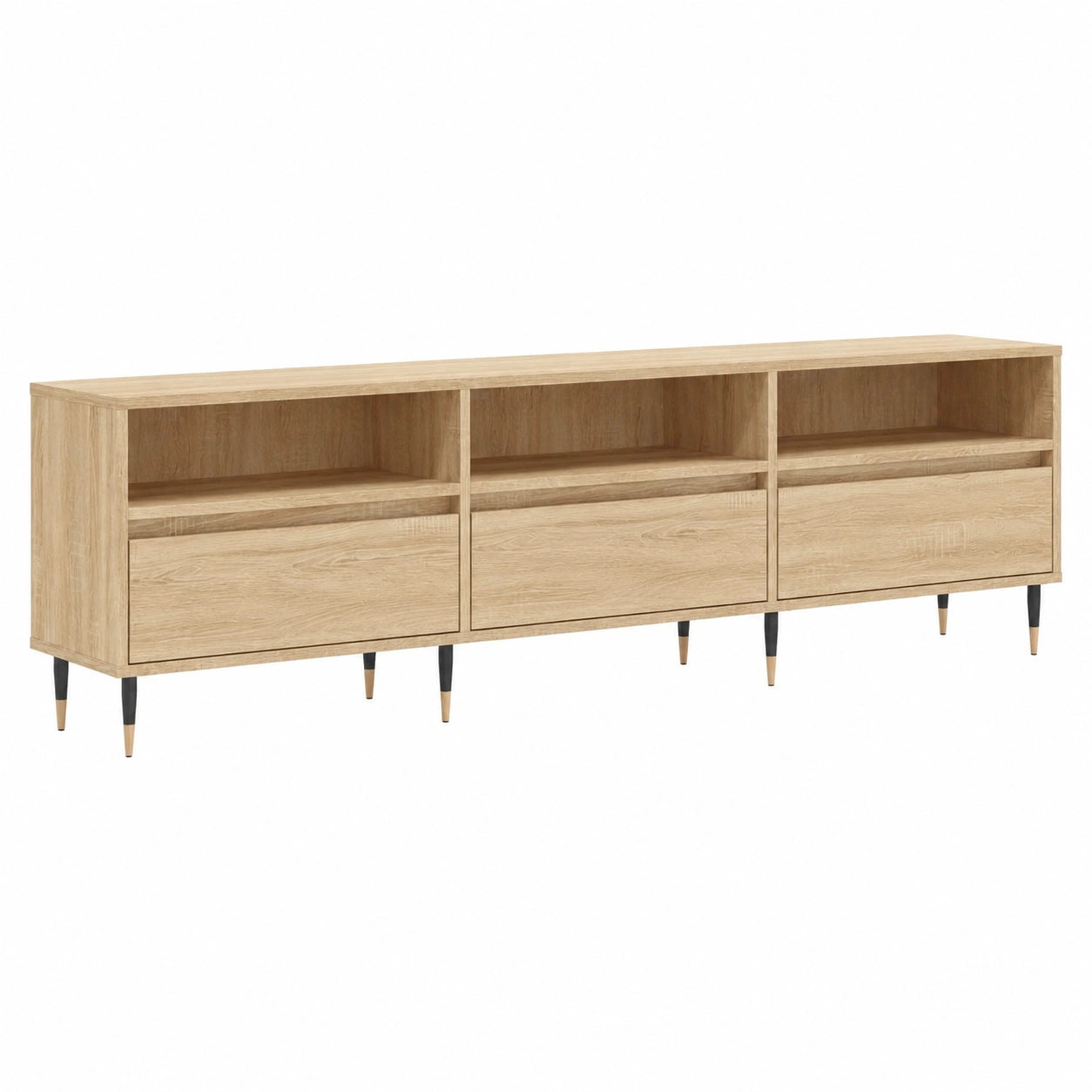 Mueble de TV de Madera Roble Sonoma 150x30x44,5 cm - vidaXL