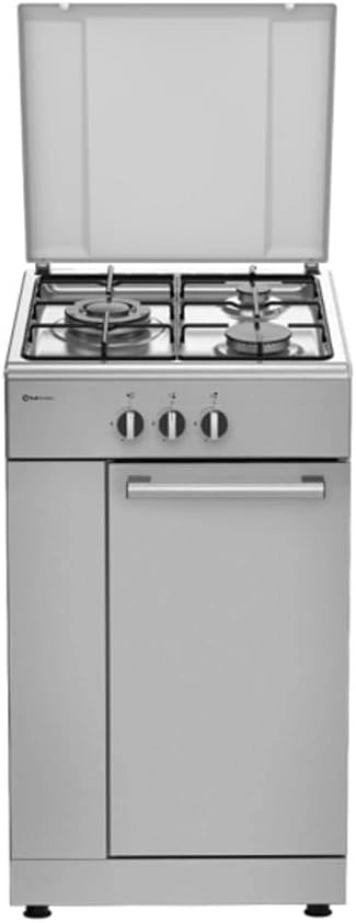 Cocina de Gas Solthermic Inoxidable de 50 cm, 3 Quemadores con Wok