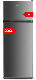 Refrigerador NILSON Doble Puerta Inoxidable 206L, Puerta Reversible