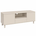 IDMarket - Mueble para TV 140 cm Bertiille con 3 Puertas de Madera Beige