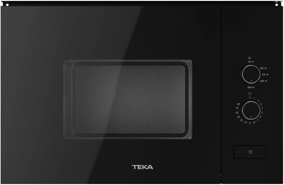 Microondas Empotrable TEKA con Grill 20L, 5 Potencias, 800W, Acero Inoxidable, Negro
