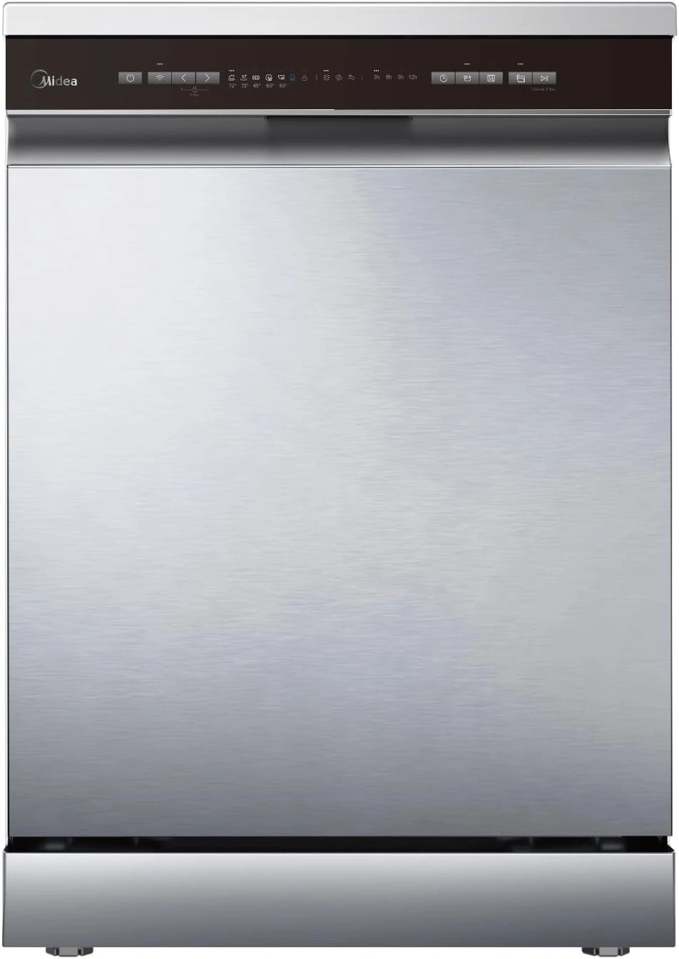 Lavavajillas Midea Inox de 60 cm, 14 Servicios, 10 Programas, Filtro Antibacteriano