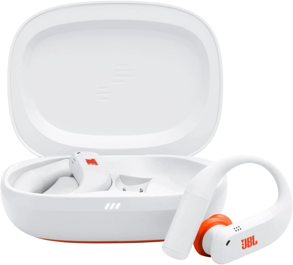 Auriculares Deportivos JBL Endurance Peak 4 Inal¨¢mbricos, Cancelaci¨®n de Ruido, 48h Autonom¨ªa, IP68, Sonido Pure Bass, Blanco