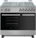 Cocina de Gas SOLTHERMIC F9LT50G2IX con 5 Quemadores y Horno, Acero Inoxidable