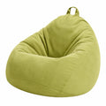 Funda Puf XL Gota, para Adultos y Niños, Ideal para Sala y Exterior, 100x120 cm, Verde Fruta