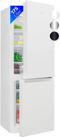 Frigor¨ªfico Combinado Bomann de 143 cm, 175L, 3 Estantes, 3 Cajones, Silencioso 39 dB, Puerta Reversible, Blanco