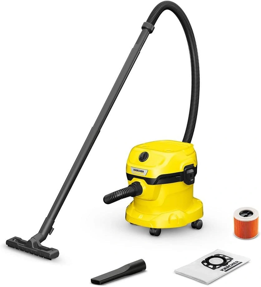 K?RCHER Aspirador Multiuso WD 2 Plus, 1000W, Dep¨®sito 12L, Accesorios Incluidos
