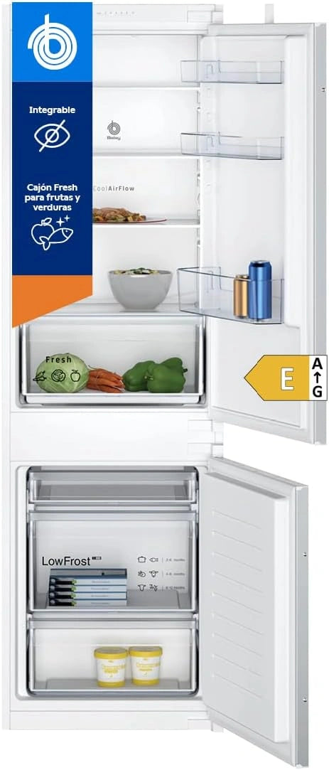 Frigor¨ªfico Combi Integrable Balay 267L con Caj¨®n Fresh y Big Box