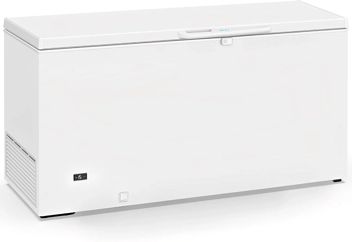 Congelador horizontal industrial 439L con puerta superior para hosteler¨ªa