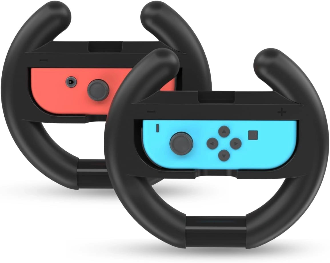 Volante para Nintendo Switch Joy Con, Pack de 2 para Mario Kart 8 Deluxe, Compatible con Switch OLED