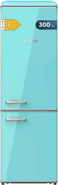 Frigor¨ªfico Combi Retro Cecotec 300L Verde con Control de Temperatura