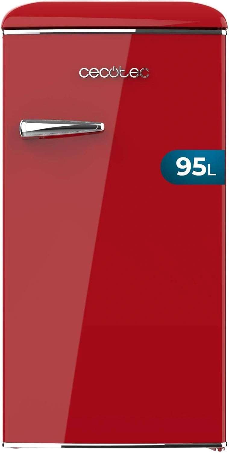 Frigor¨ªfico Retro Cecotec Bolero CoolMarket 95L Rojo, Eficiencia Energ¨¦tica Clase E