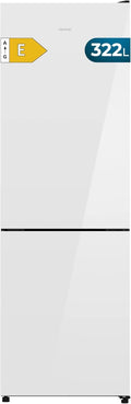 Refrigerador Combi No Frost Cecotec Bolero 322L Vidrio Blanco