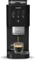 KRUPS Cafetera Autom¨¢tica 15 Bares, Molinillo Integrado, 3 Recetas de Caf¨¦, Control T¨¢ctil, Ultra Compacta, Negro