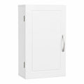 Armario de Baño VASAGLE con Estantes Ajustables, Blanco, 18x30x60 cm