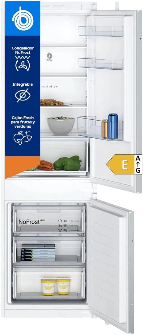 Frigor¨ªfico Combi Integrado Balay, NoFrost, Caj¨®n Fresh, 260L