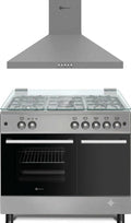 Conjunto Cocina a Gas 90 cm con Campana Extractora Silenciosa de 650 m3/h, Solthermic
