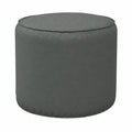 Deshome - Puff exterior de 60 cm, impermeable y desenfundable, diseño moderno, color gris