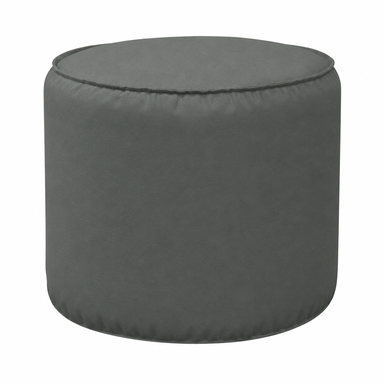 Deshome - Puff exterior de 60 cm, impermeable y desenfundable, diseño moderno, color gris
