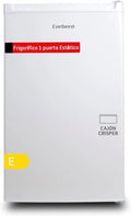 Frigor¨ªfico Compacto Corber¨® 80L con Congelador de 12L, Caj¨®n Crisper y Estantes de Cristal