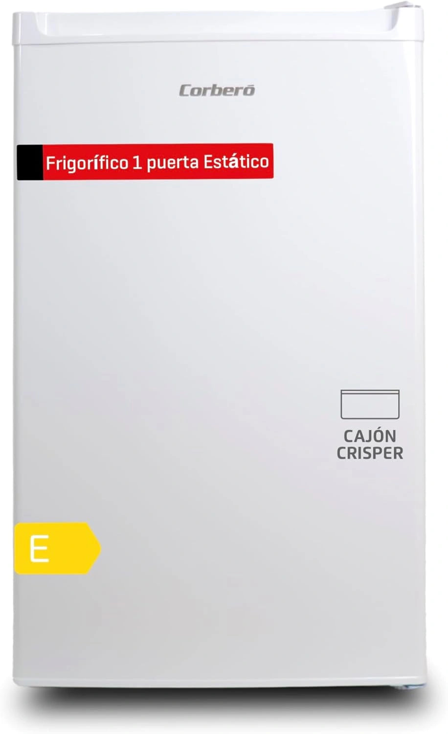 Frigor¨ªfico Compacto Corber¨® 80L con Congelador de 12L, Caj¨®n Crisper y Estantes de Cristal