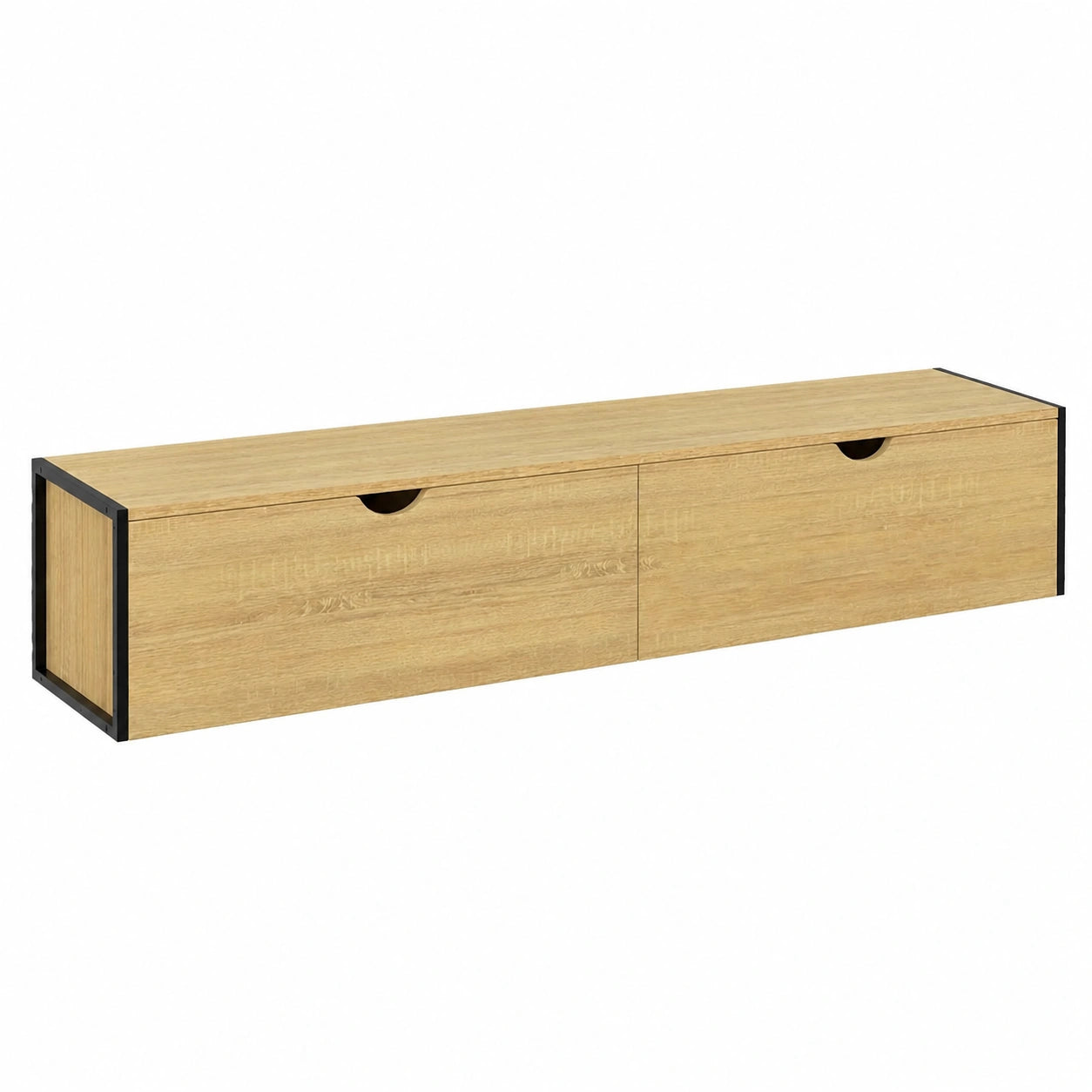 Mueble de TV Detroit 180 cm con 2 puertas de estilo industrial
