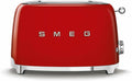 Tostadora SMEG TSF01RDEU 50's Style, 2 Rebanadas, Rojo