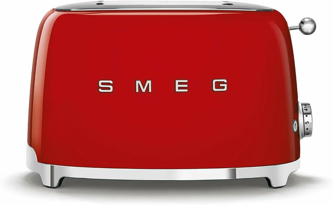 Tostadora SMEG TSF01RDEU 50's Style, 2 Rebanadas, Rojo