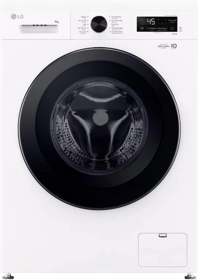 Lavadora LG 9Kg 1400RPM Carga Frontal Blanca