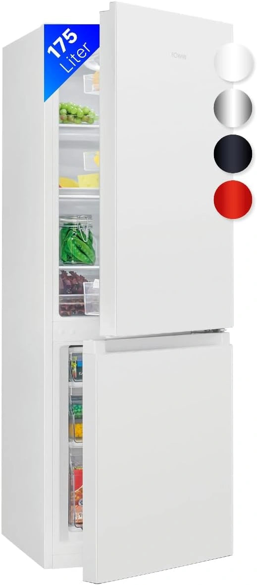 Frigor¨ªfico y congelador Bomann 175L, Blanco, KG320-2, Temperatura ajustable, Puerta reversible, Patas ajustables