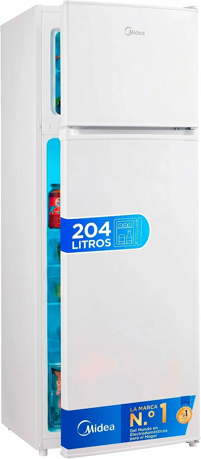 Frigor¨ªfico Midea 2 Puertas 140 cm, Bajo Consumo, Congelador Low Frost, Blanco