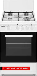 Cocina de Gas Natural Corbero 50cm con Horno 43L y Seguridad Autom¨¢tica