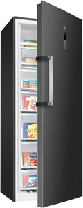 Congelador Bomann Nofrost GSVS 7365 70 cm, 5 cajones, 2 compartimentos, 380L, Negro