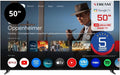 Televisor Inteligente 50" 4K UHD, HDR10, Dise?o sin Marco, Google TV y Chromecast Integrado