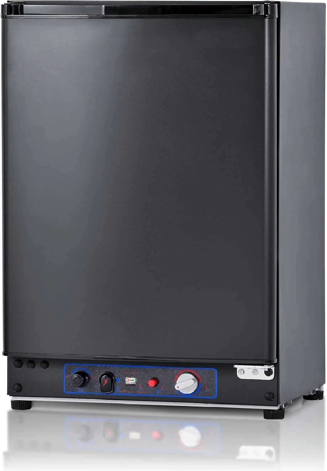 Frigor¨ªfico Combi Para Camper, Gas Butano y El¨¦ctrico 12V/220V, 60L, Silencioso y Ajustable, Negro