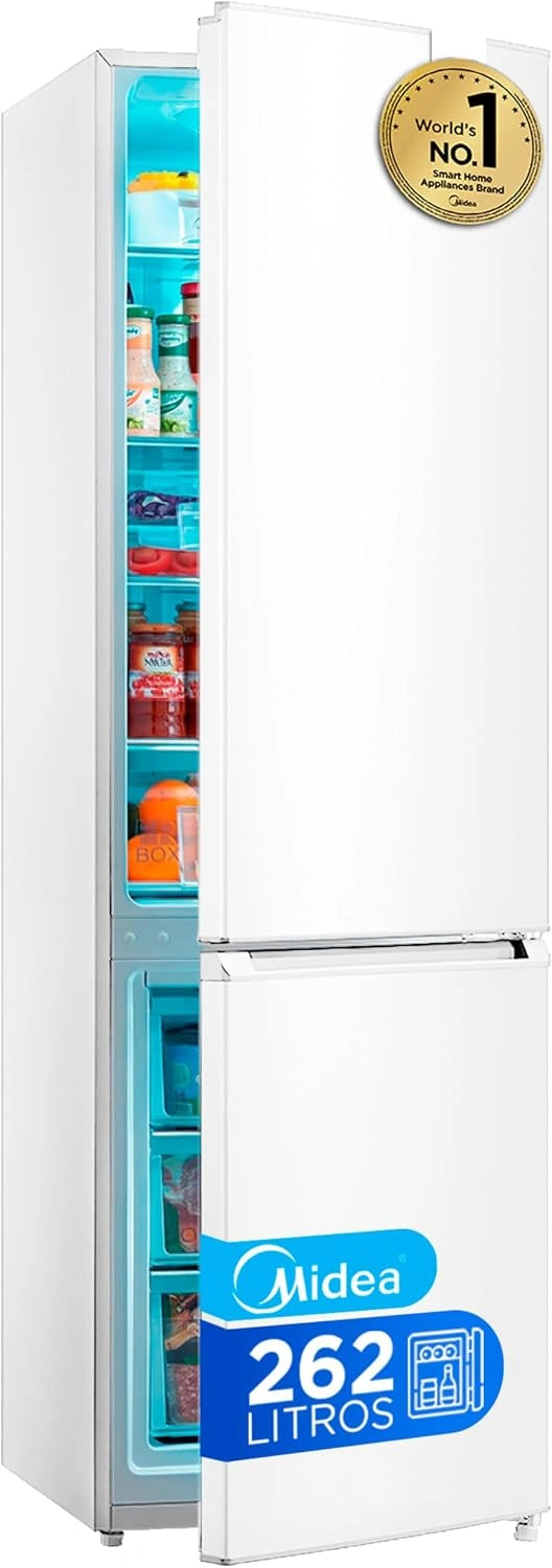 Frigor¨ªfico Combi Midea 262L, Bajo Consumo, Puertas Reversibles